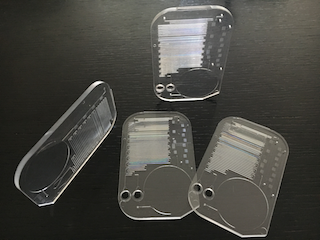 Injection molded disposable platforms in medical-grade polymer
